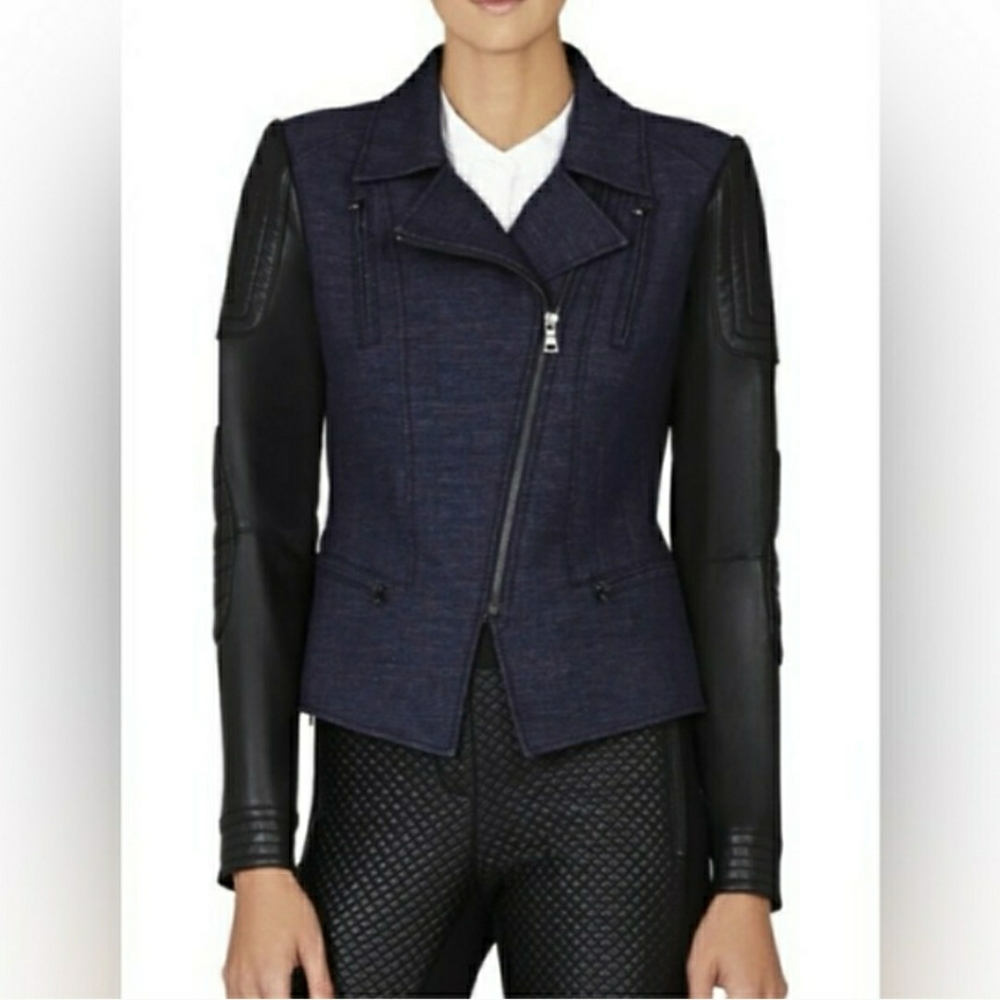 BCBG Max Azria Moto Jacket Size M NWT